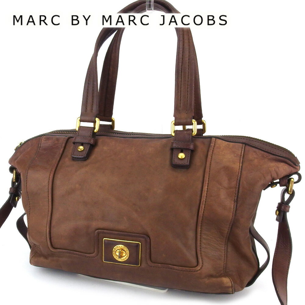 【スプリングセール30％OFF】マークバイ マークジェイコブス 2WAY ショルダーバッグ ワンショルダー レディース ブラウン レザー Marc by Marc Jacobs 【マークバイ マークジェイコブス】 E1522S 【中古】