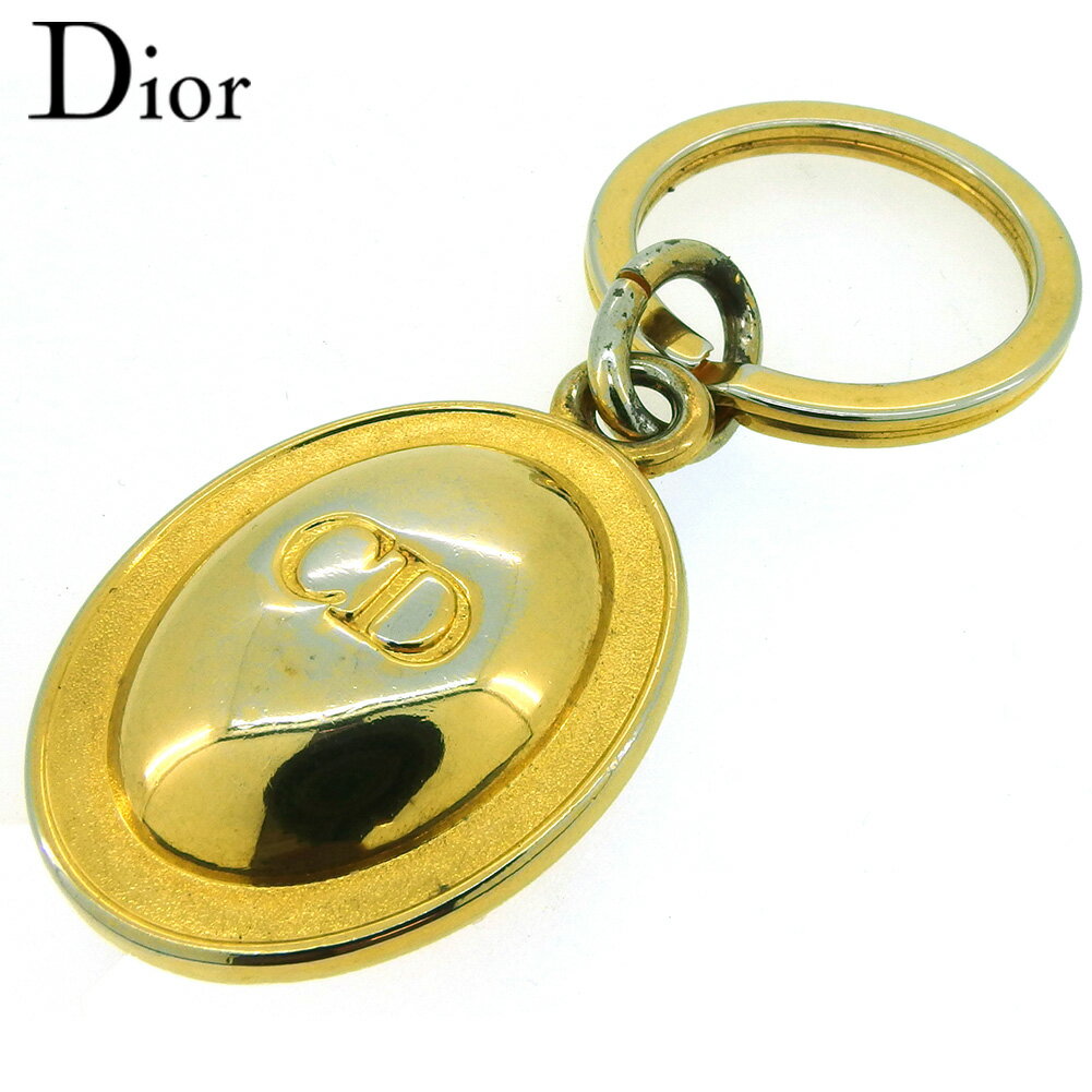 【スプリングセール30％OFF】ディオール キーホルダー キーリング レディース メンズ CDマーク ゴールド ゴールドメッキ Dior 【ディオール】 T18183S 【中古】