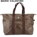 【スプリングセール30％OFF】マリオ ヴァレンティノ トートバッグ ボストンバッグ レディース メンズ ブラウン PVC×レザー MARIO VALENTINO 【マリオ ヴァレンティノ】 T18432 【中古】