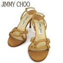 【スプリングセール】ジミーチュウ サンダル シューズ 靴 レディース #36 ベージュ レザー JIMMY CHOO 【ジミーチュウ】 T18433S 【中古】
