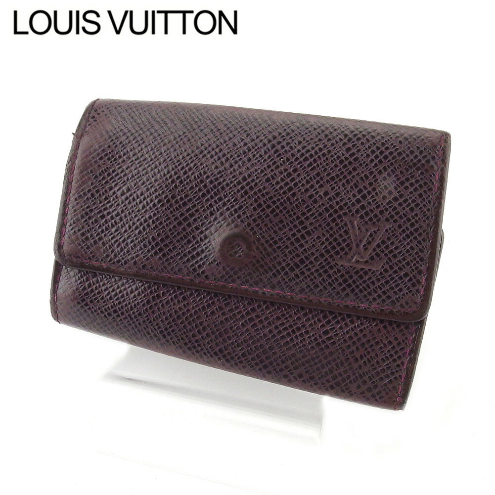 【スプリングセール】ルイ ヴィトン キーケース 6連キーケース レディース メンズ タイガ ブラウン レザー Louis Vuitton 【ルイ・ヴィトン】 F1613 【中古】