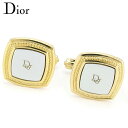 【スプリングセール】ディオール カフス カフリンクス メンズ スウィヴル式 ロゴ ゴールド シルバー ゴールド&シルバー金具 Dior 【ディオール】 T185...