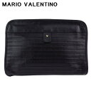 【スプリングセール】マリオ ヴァレンティノ クラッチバッグ セカンドバッグ バッグ レディース メンズ Vマーク ブラック ゴールド レザー MARIO VAL...