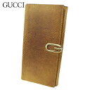 【スプリングセール】グッチ 長財布 Wホック 財布 レディース メンズ Gマーク リザード ベージュ ゴールド レザー GUCCI L3510 【中古】(4)