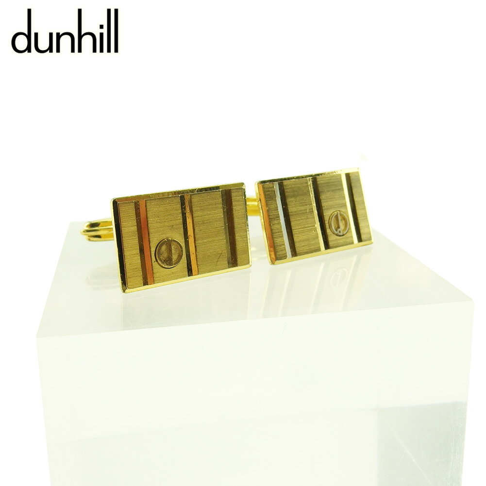 【冬SALE30%OFFクーポン】 【中古】 ダンヒル カフス カフリンクス メンズ スウィヴル式 dマーク ゴールド ゴールド金具 dunhill L3651