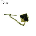 【スプリングセール】 【中古】 ディオール タイピン ネクタイピン メンズ タイタック ロゴ ゴールド ネイビー ゴールドメッキ Dior L3690