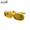 【スプリングセール】ダンヒル カフス カフリンクス メンズ スウィヴル式 dマーク ゴールド ブラック ゴールド金具 dunhill T20081 【中古】