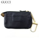 【冬SALE30%OFFクーポン】 【中古】 グッチ コインケース キーケース レディース メンズ グッチシマ ブラック ゴールド レザー GUCCI T20248