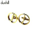 【スプリングセール】 ダンヒル カフス カフリンクス メンズ スウィヴル式 dマーク ゴールド シルバー925ゴールドメッキ dunhill T20519