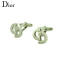 【スプリングセール】【中古】 ディオール カフス カフリンクス メンズ スウィヴル式 CDロゴ シルバー シルバー金具 Dior T20601