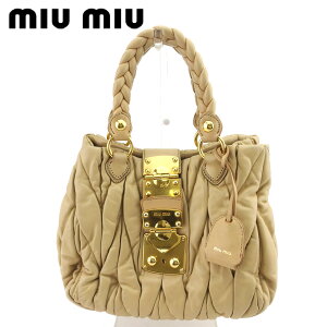 ڽդ紶պ 30OFF š ߥ奦ߥ奦 ϥɥХå ȡ Хå ǥ ޥƥå ١  쥶 miu miu T20640