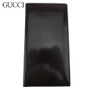 【春の大感謝祭 30％OFF】 【中古】 グッチ 長札入れ 札入れ メンズ ロゴ ブラウン エナメルレザー GUCCI T20747