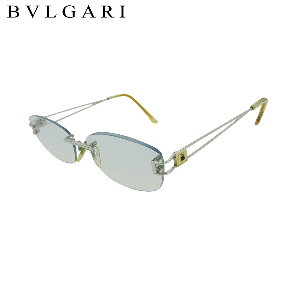 【楽天スーパーSALE】【中古】 ブルガリ めがね めがね レディース メンズ クリア×オレンジ BVLGARI T2..