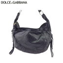 【ウィンターSALE 30%OFF】 【中古】 ドルチェ&ガッバーナ ショルダーバッグ メンズ可 ブラックブラウン レザー DOLCE&GABBANA T21938