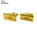 【スプリングセール】 ディオール カフス カフリンクス メンズ スウィヴル式 CDマーク ゴールド ゴールド金具 Dior T22547