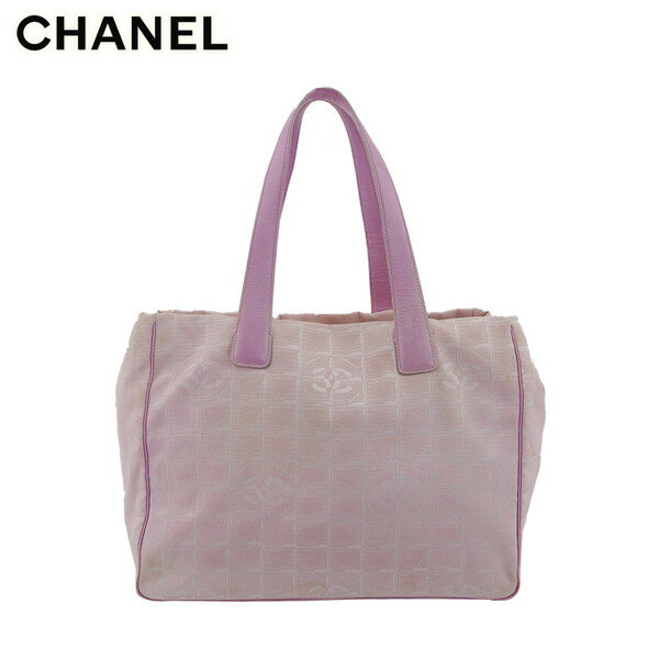 【スプリングセール】【中古】 シャネル ハンドバッグ トートバッグ ニュートラベルライン ナイロンジャガード×カーフレザー CHANEL T23761