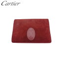 【スプリングセール】【中古】 カルティエ クラッチバッグ セカンドバッグ マストライン ボルドー スエード×レザー Cartier T23855