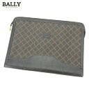 【スプリングセール】バリー ドキュメントケース 書類ケース ロゴ ブラック ブラウン PVC×レザー BALLY 【バリー】 L2867S 【中古】