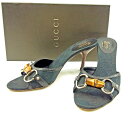 【スプリングセール】グッチ サンダル #36C GG柄 ブラック キャンバス×レザーGUCCI レディース プレゼント 贈り物 オシャレ 大人 ファッション 【...