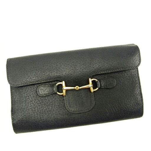 【スプリングセール】グッチ 長財布 三つ折り ビット金具 ブラック レザー Gucci 【グッチ】 T12666S 【中古】 【スプリングセール】グッチ 長財布 三つ折り ビット金具 ブラック レザー Gucci 【グッチ】 T12666S 【中古】