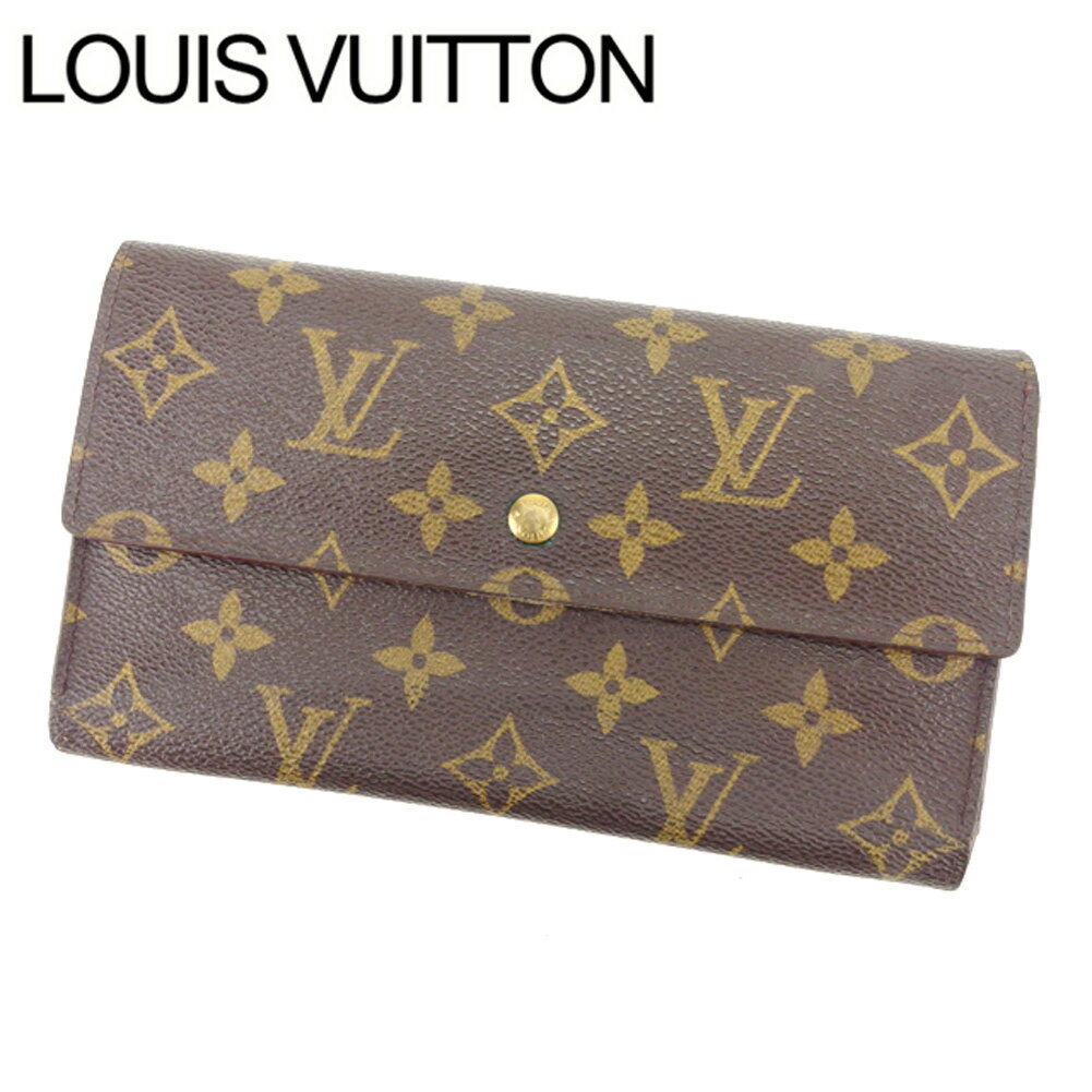 【スプリングセール30％OFF】ルイヴィトン 三つ折り財布 ポルトトレゾールインターナショナル モノグラム PVC×レザ- Louis Vuitton 【ルイ・ヴィトン】 T14277S 【中古】