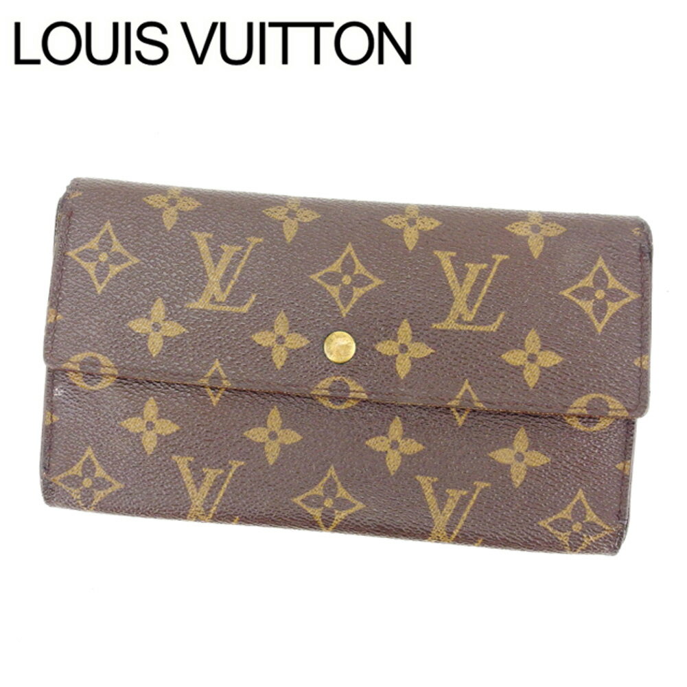 【スプリングセール30％OFF】ルイヴィトン 三つ折り財布 ポルトトレゾールインターナショナル モノグラム PVC×レザ- Louis Vuitton 三つ折りサイフ サイフ 財布 折りタタミ 三つ折り財布 財布 ユニセックス 小物 【ルイ・ヴィトン】 T12328 【中古】