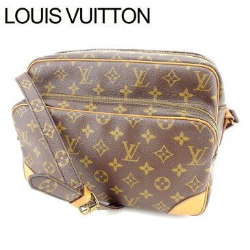 【中古】 ルイヴィトン ショルダーバッグ 斜めがけショルダー ナイル モノグラム ブラウン モノグラムキャンバス Louis Vuitton バッグ バック 肩掛け 収納 ブランド ブランドバッグ 人気 贈り物 迅速発送 在庫処分 男性 女性 良品 夏 1点物 【送料無料】 T11520