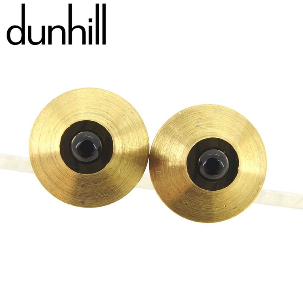 【冬SALE30%OFFクーポン】ダンヒル カフス アクセサリー ストーン ゴールド GP dunhill 【ダンヒル】 T8144S 【中古】