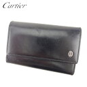 【スプリングセール】カルティエ キーケース 6連キーケース パシャ ブラック レザー Cartier 【カルティエ】 T11018S 【中古】