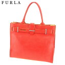 【春の大感謝祭 30％OFF】フルラ ハンドバッグ バッグ レッド レザー FURLA 【フルラ】 P842S 【中古】