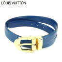 【冬SALE30%OFFクーポン】【ラスト1個】 【中古】 ルイ ヴィトン ベルト サンチュール エピ トレド ブルー エピレザ- LOUIS VUITTON 【ルイ・ヴィトン】 T9170 送料無料