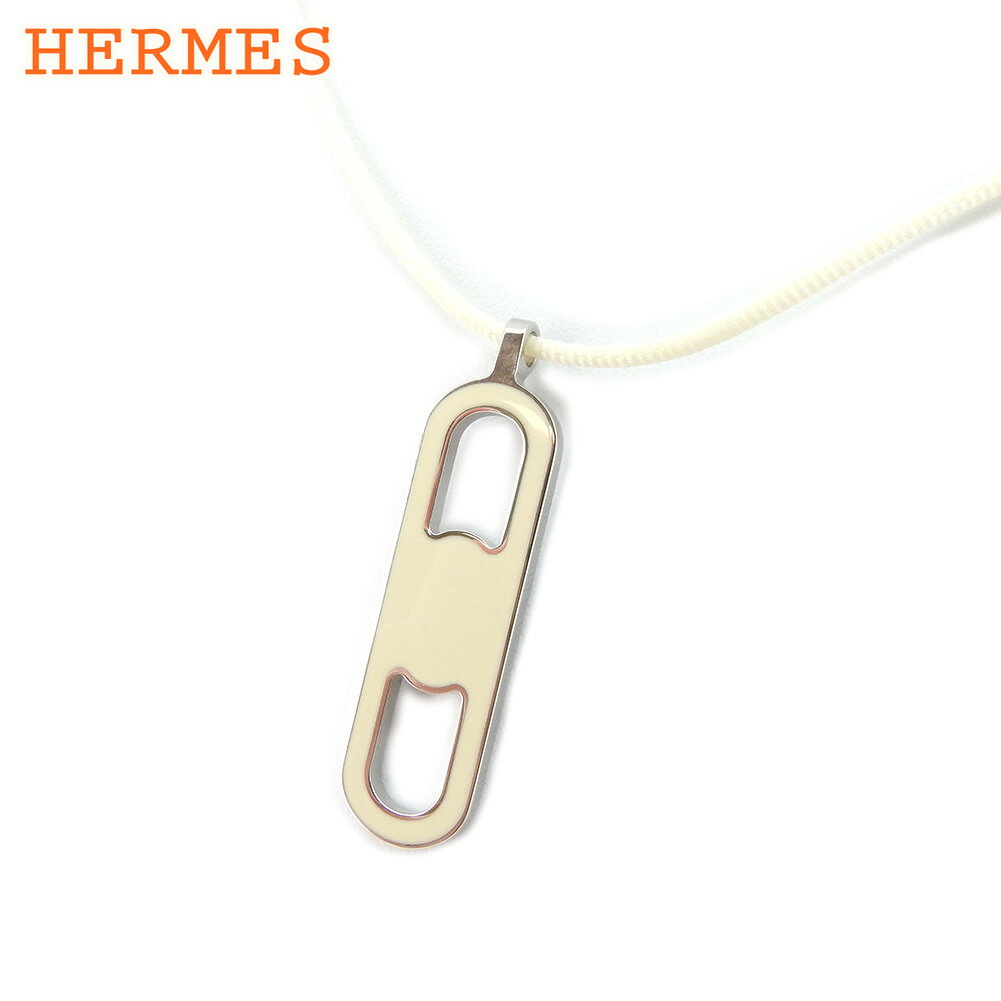 【ウィンターセール 30%OFF】エルメス ネックレス アクセサリー ベージュ シルバー シルバーHERMES レディース プレゼント 贈り物 オシャレ 大人 ファッション 【エルメス】 T9176 【中古】