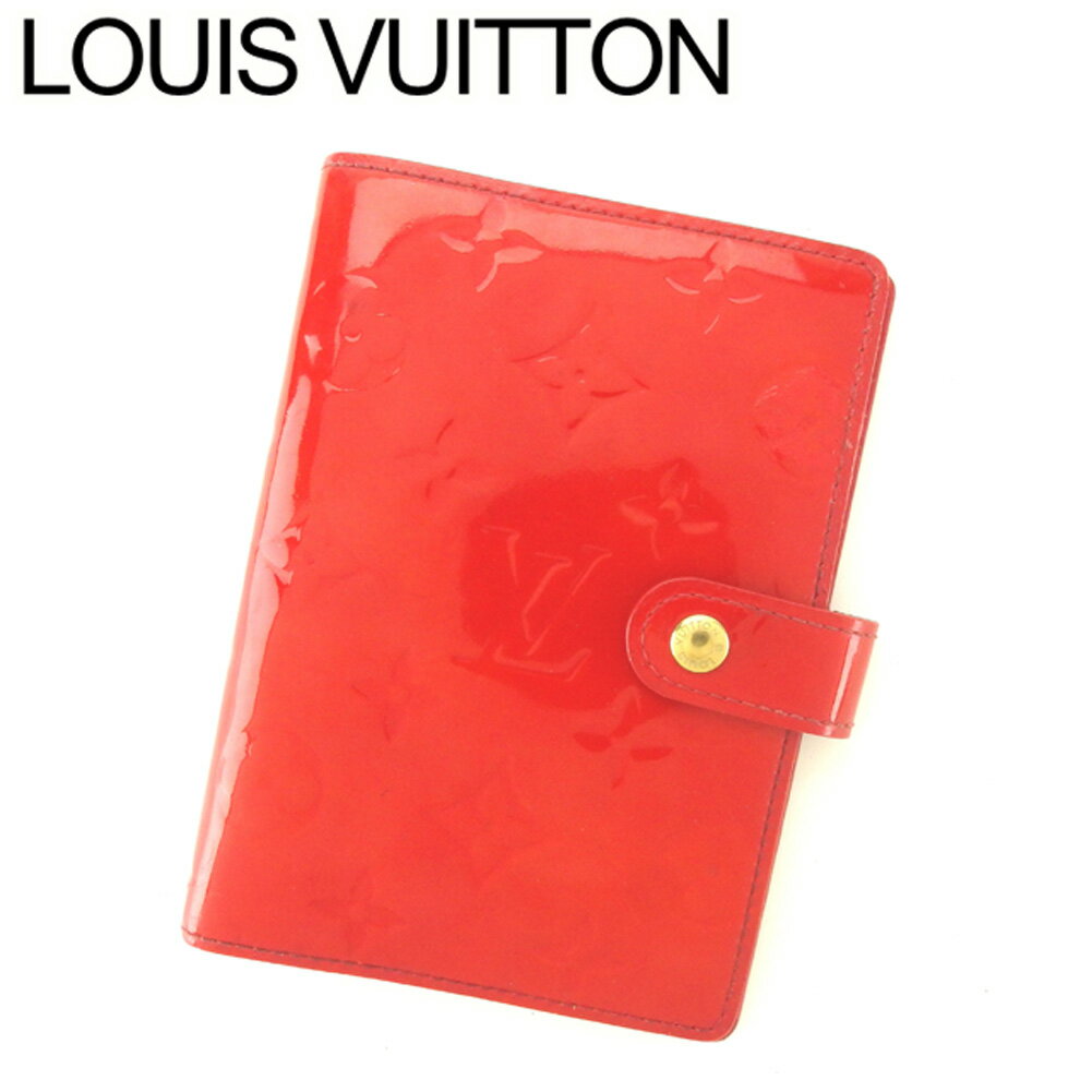 【冬SALE30%OFFクーポン】ルイ ヴィトン 手帳カバー カード入れ×3 アジェンダPM ヴェルニ レッド パテントレザ- LOUIS VUITTON 【ルイ・ヴィトン】 L2709S 送料無料 【中古】