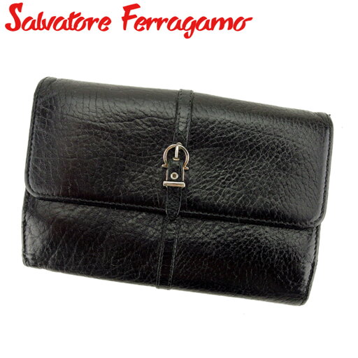 【スプリングセール】サルヴァトーレ フェラガモ Wホック 財布 二つ折り 財布 ガンチーニ ブラック レザー Salvatore Ferragamo ホックサイフ ホック財布 財布 サイフ 財布 ユニセックス 小物 男性 女性 【フェラガモ】 L2713 【中古】 【スプリングセール】サルヴァトーレ フェラガモ Wホック 財布 二つ折り 財布 ガンチーニ ブラック レザー Salvatore Ferragamo ホックサイフ ホック財布 財布 サイフ 財布 ユニセックス 小物 男性 女性 【フェラガモ】 L2713 【中古】
