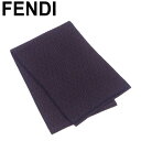 【春の大感謝祭 30％OFF】フェンディ マフラー リバーシブル ズッキーノ ブラック ブラウン ウール 毛 FENDI 【フェンディ】 T9046S 【中古】