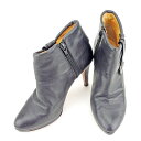 【スプリングセール】ランバン オン ブルー ブーツ シューズ 靴 ♯21ハーフ ショート ブーティ アンクル丈 ブラック ゴールド LANVIN en Bleu...