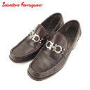 【スプリングセール30％OFF】サルヴァトーレ フェラガモ ローファー シューズ 靴 ♯6D ガンチーニ ブラウン シルバー レザーSalvatore Ferragamo レディース プレゼント 贈り物 オシャレ 大人 ファッション 【フェラガモ】 G1456 【中古】