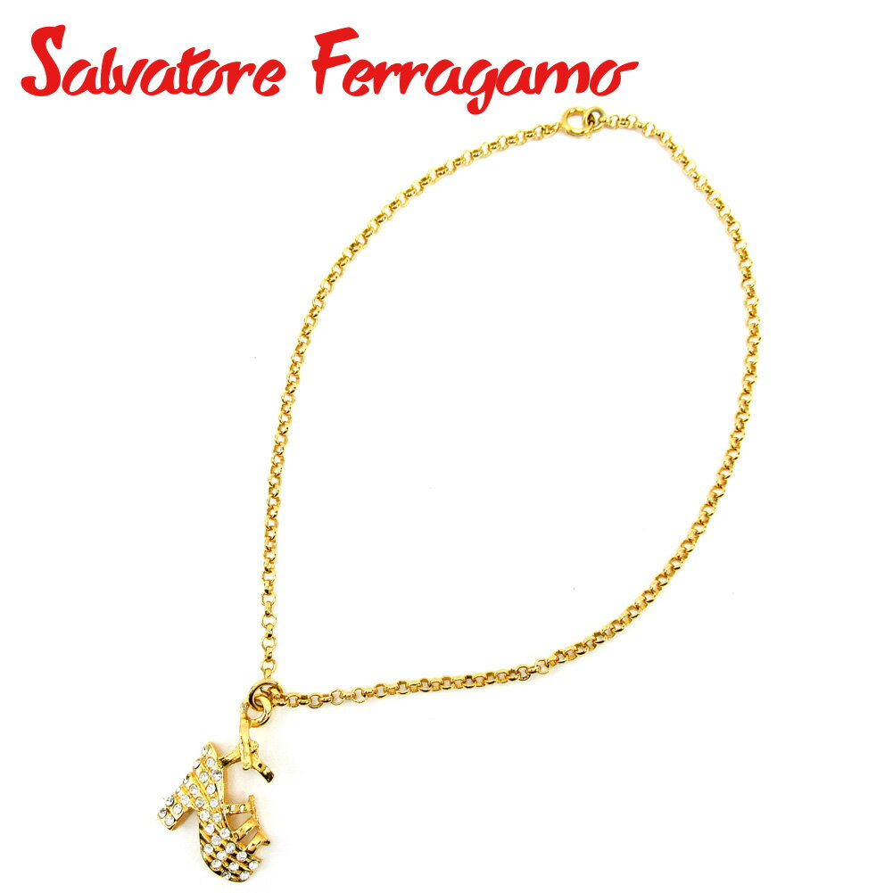 【ウィンターセール 30%OFF】サルヴァトーレ フェラガモ ネックレス アクセサリー サンダルモチーフ ゴールド GPSalvatore Ferragamo レディース プレゼント 贈り物 オシャレ 大人 ファッション 【フェラガモ】 E1471 【中古】