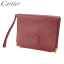【スプリングセール】カルティエ クラッチバッグ セカンドバッグ マストライン ボルドー ゴールド レザー Cartier セカンドバッグ バック ファッション ...