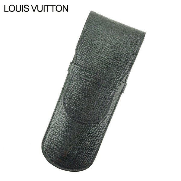 【スプリングセール30％OFF】ルイ ヴィトン ペンケース ペンケース エテュイスティロ タイガ グリーン タイガレザーM30364 Louis Vuitton レディース プレゼント 贈り物 オシャレ 大人 ファッション 【ルイ・ヴィトン】 T9673 【中古】