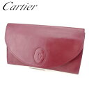 【スプリングセール】カルティエ クラッチバッグ セカンドバッグ マストライン ボルドー レザー Cartier 【カルティエ】 Q530S 【中古】