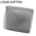 【春の大感謝祭 30％OFF】ルイ ヴィトン 二つ折り財布 タイガ ブラック タイガレザ- LOUIS VUITTON 【ルイ・ヴィトン】 E1310S 【中古】