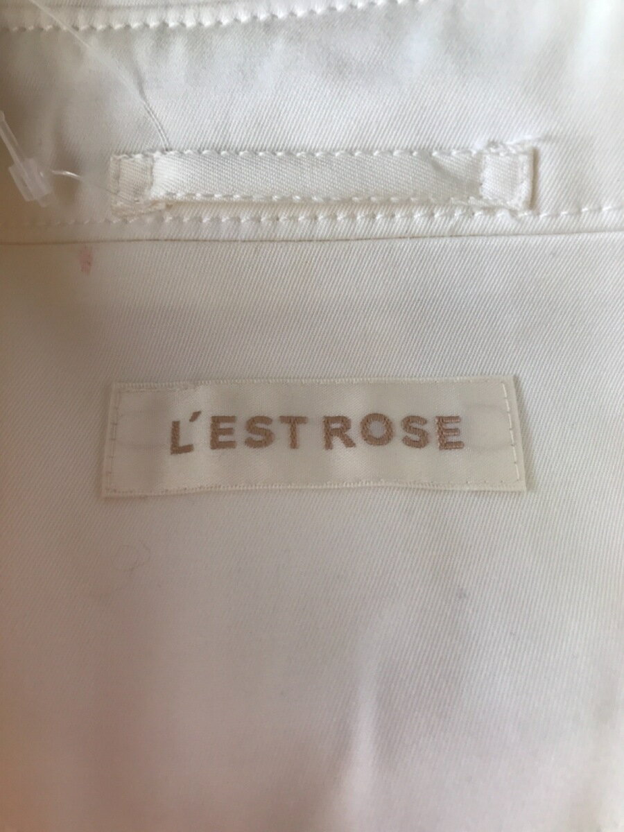 【新着】L'EST ROSE(レストローズ) トレンチコート レディース アイボリー 春・秋物/レース【20210316】【中古】