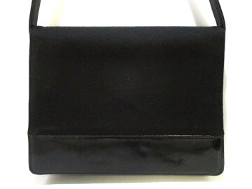 【新着】CHANEL(シャネル)ショルダーバッグ-黒ココマークコットン×エナメル(レザー)【20180510】【】