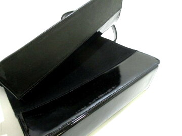 【新着】CHANEL(シャネル)ショルダーバッグ-黒ココマークコットン×エナメル(レザー)【20180510】【】