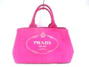 PRADA(プラダ) トートバッグ CANAPA ピンク キャンバス【20191022】【中古】【dfn】