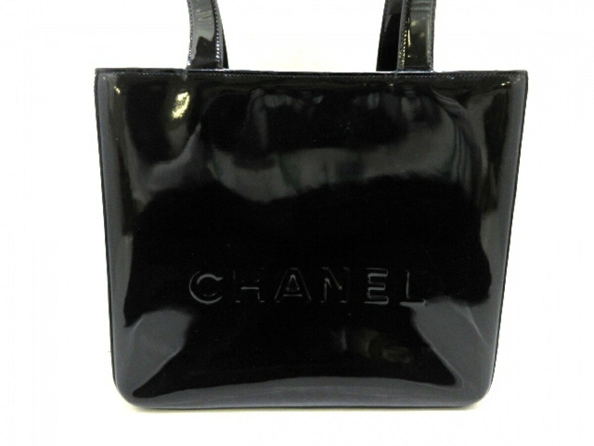 【新着】CHANEL(シャネル) トートバッグ - 黒 エナメル（レザー）【20181225】【中古】