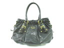 PRADA(プラダ) トートバッグ - 黒 レザー【20191022】【中古】【dfn】