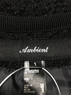 【新着】ambient(アンビエント) コート サイズ1 S レディース 黒【20190912】【中古】