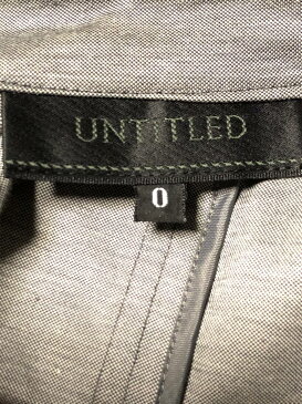 UNTITLED(アンタイトル) ジャケット サイズ0 XS レディース グレー【20200309】【中古】【dfs】